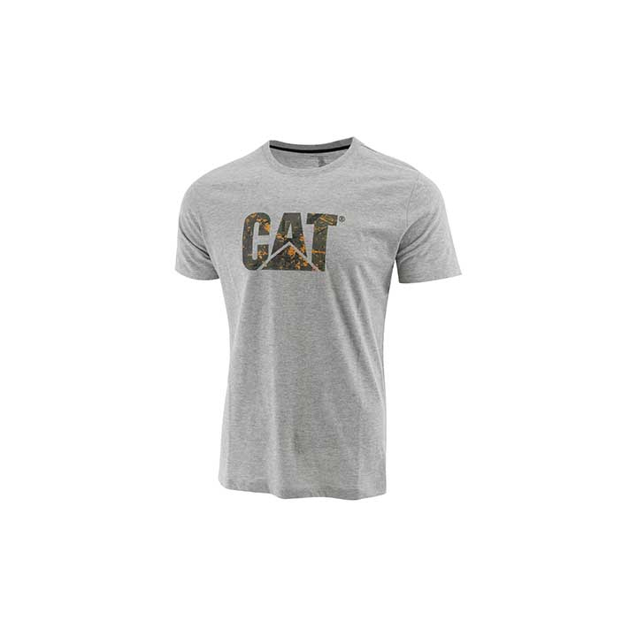 Caterpillar Slim Fit Logo Philippines - Mens T-Shirts - Grey Camo 79548URQB